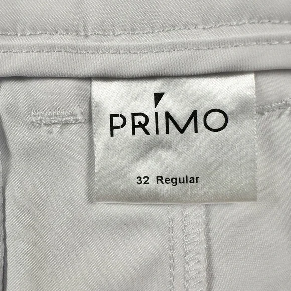 Primo Jogger Pants Mens 32 Regular White Golf Performance Tapered Ankle Zip - Picture 10 of 15